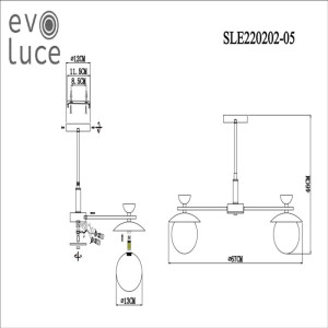 Подвесная люстра Genova SLE220202-05